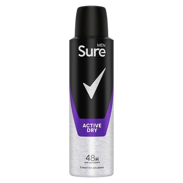 Sure Men Anti-perspirant Deodorant Aerosol Active Dry 150 ml