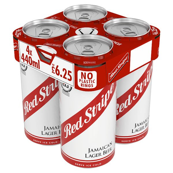 Red Stripe Jamaican Lager Beer 4x440ml