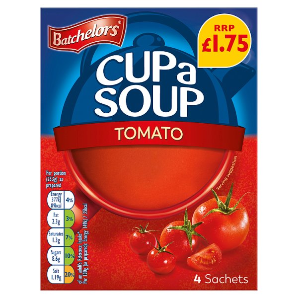 Batchelors Cup a Soup 4 Tomato Sachets 93g