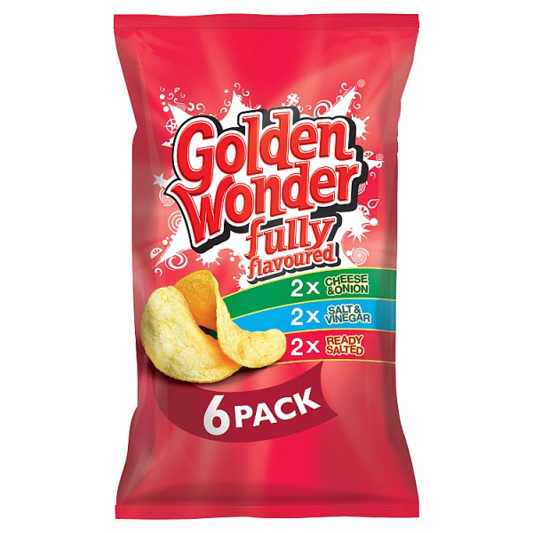 Golden Wonder Fully Flavoured Variety Pack 6 x 25g