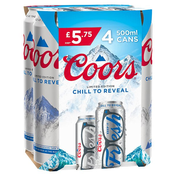 Coors Beer 4 x 500ml