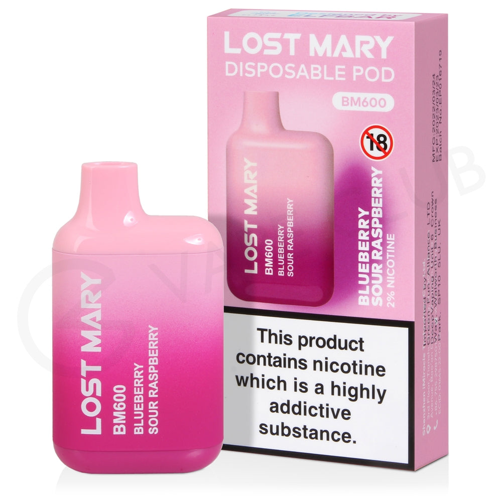 Lost Mary Disp B/Sour Rasp