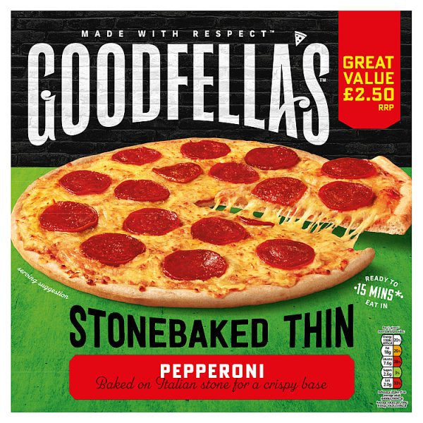 Goodfella's Stonebaked Thin Pepperoni 332g [PM £2.50 ]