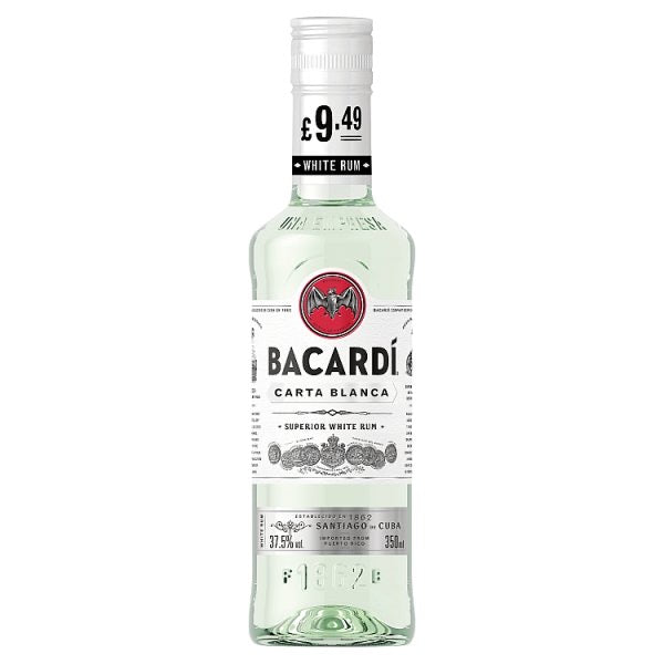 Bacardi Carta Blanca Rum 350ml [PM £9.49 ]