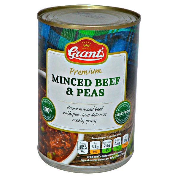 Grant's Minced Beef & Peas 392g