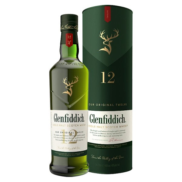 GLENFIDDICH WHISKY AGED 12 YEARS
