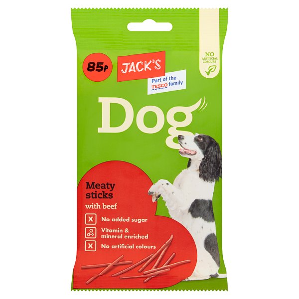 Jack's Dog Meaty Sticks with Beef 100g