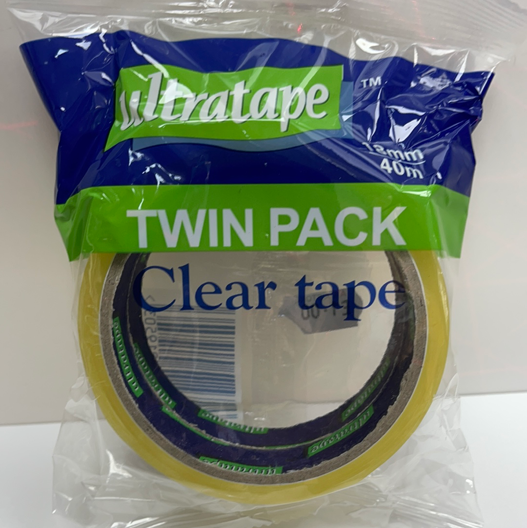 Twin pack clear tape