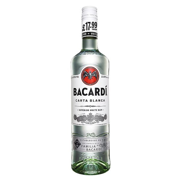 BACARDÍ Carta Blanca Superior White Rum, 70cl [PM £17.99 ]