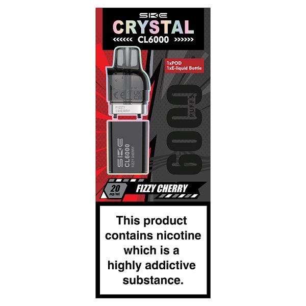 SKE Crystal CL6000 Fizzy Cherry 20mg/ml