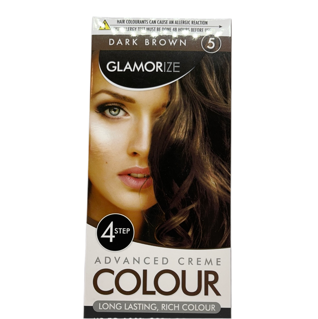 Glamorize Dark Brown Hair Dye 4 Step 40ml