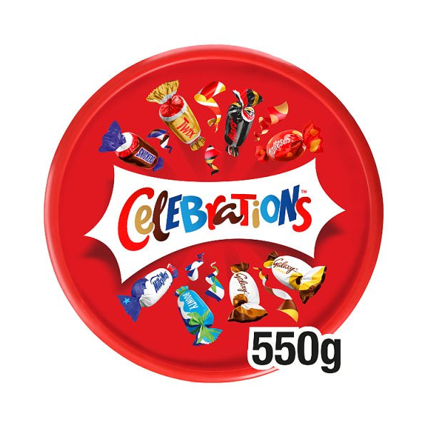 Celebrations Milk Chocolate & Biscuit Bars Sharing Tub 550g