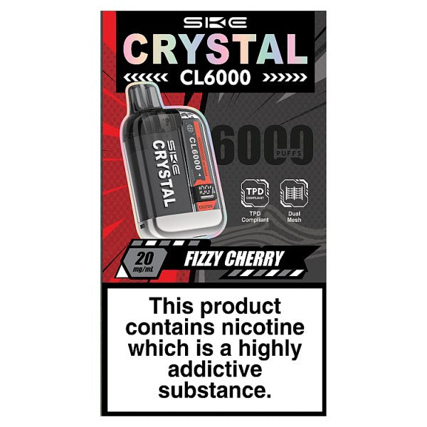 SKE Crystal CL6000 Fizzy Cherry 20mg/ml