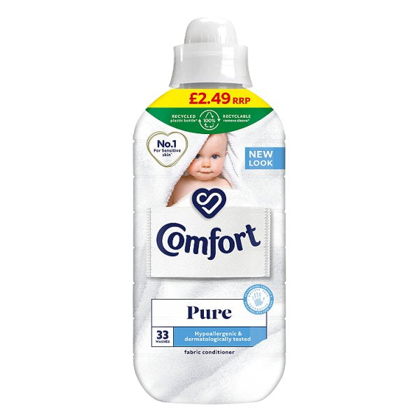 Comfort Fabric Conditioner Pure 990 ml (33 washes) [PM £2.49 ]