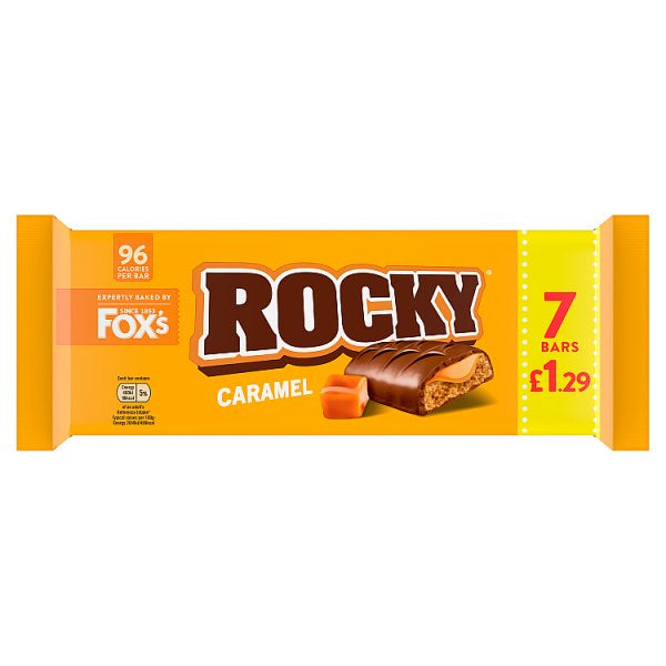 Fox's Rocky Caramel Bars 7 x 19.5g (136.5g) [PM £1.29 ]