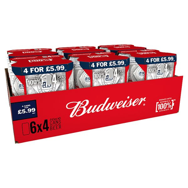 Budweiser Beer 4 x 440ml