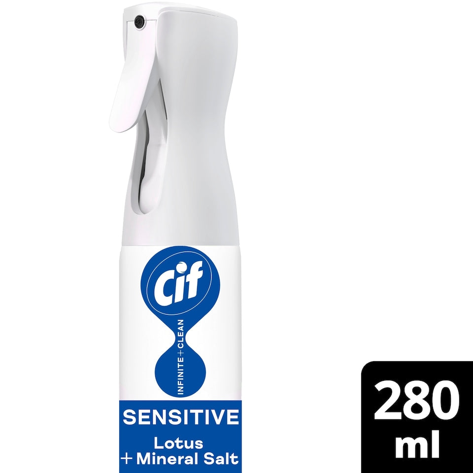 Cif Infinite Clean All in One Cleaner Spray Sensitive Lotus & Mineral Salt 250 ml