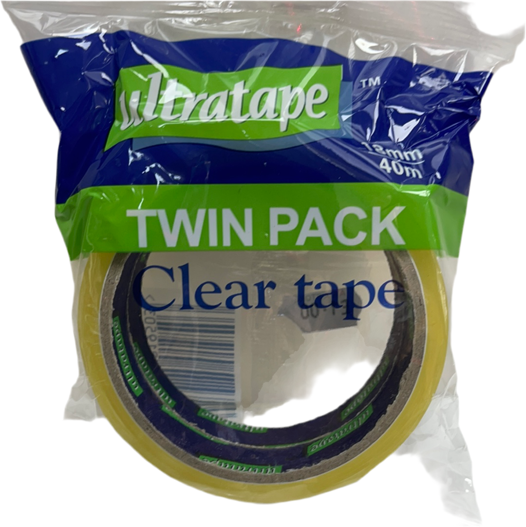 Twin pack clear tape