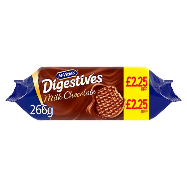 McVitie's Milk Chocolate Digestive Biscuits 266g  £2.25 pm