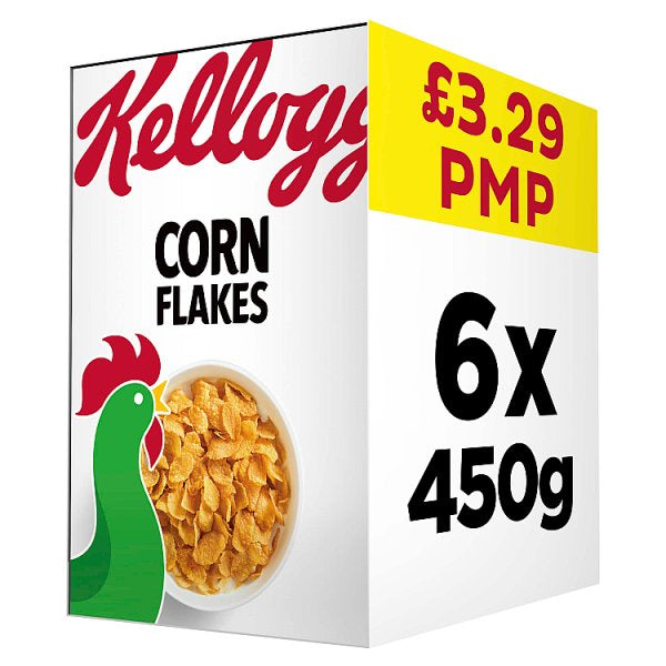 Kellogg's Corn Flakes Breakfast Cereal 450g PMP £3.29