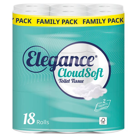 Elegance 18 CloudSoft Toilet Tissue