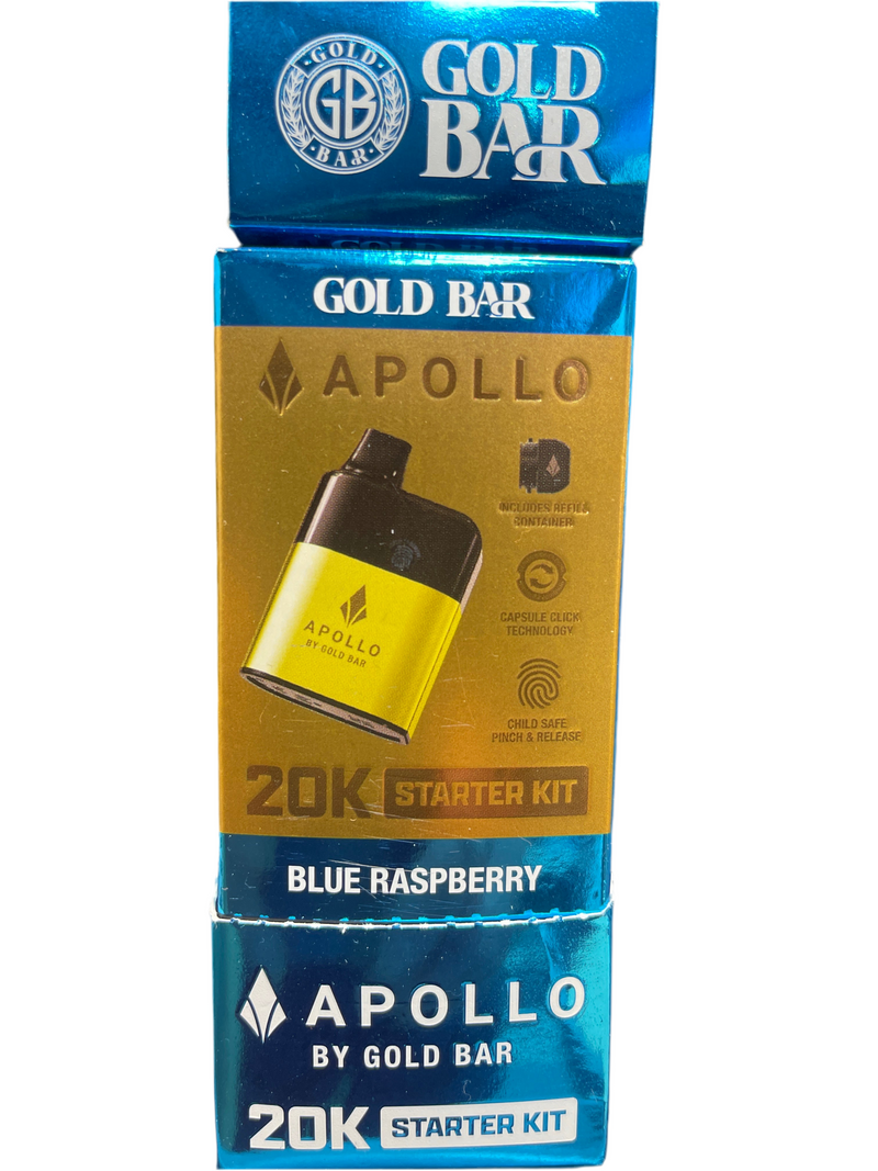 Gold Bar Apollo kit Blue Raspberry 20k