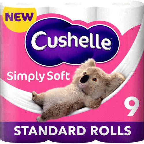 Cushelle White 9 Toilet Rolls