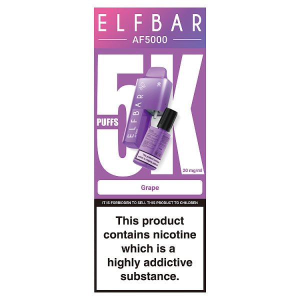 Elfbar AF5000 Grape Puffs 20mg/ml