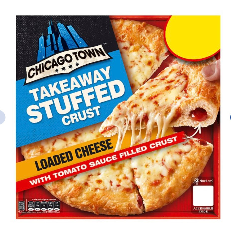 Chicago Town Takeaway Stuffed Crust Cheese Medium Pizza 480g