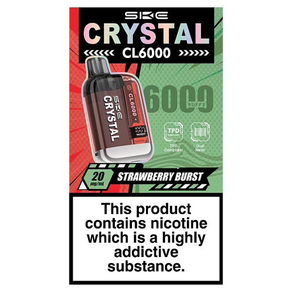 SKE Crystal CL6000 Strawberry Burst 20mg/ml