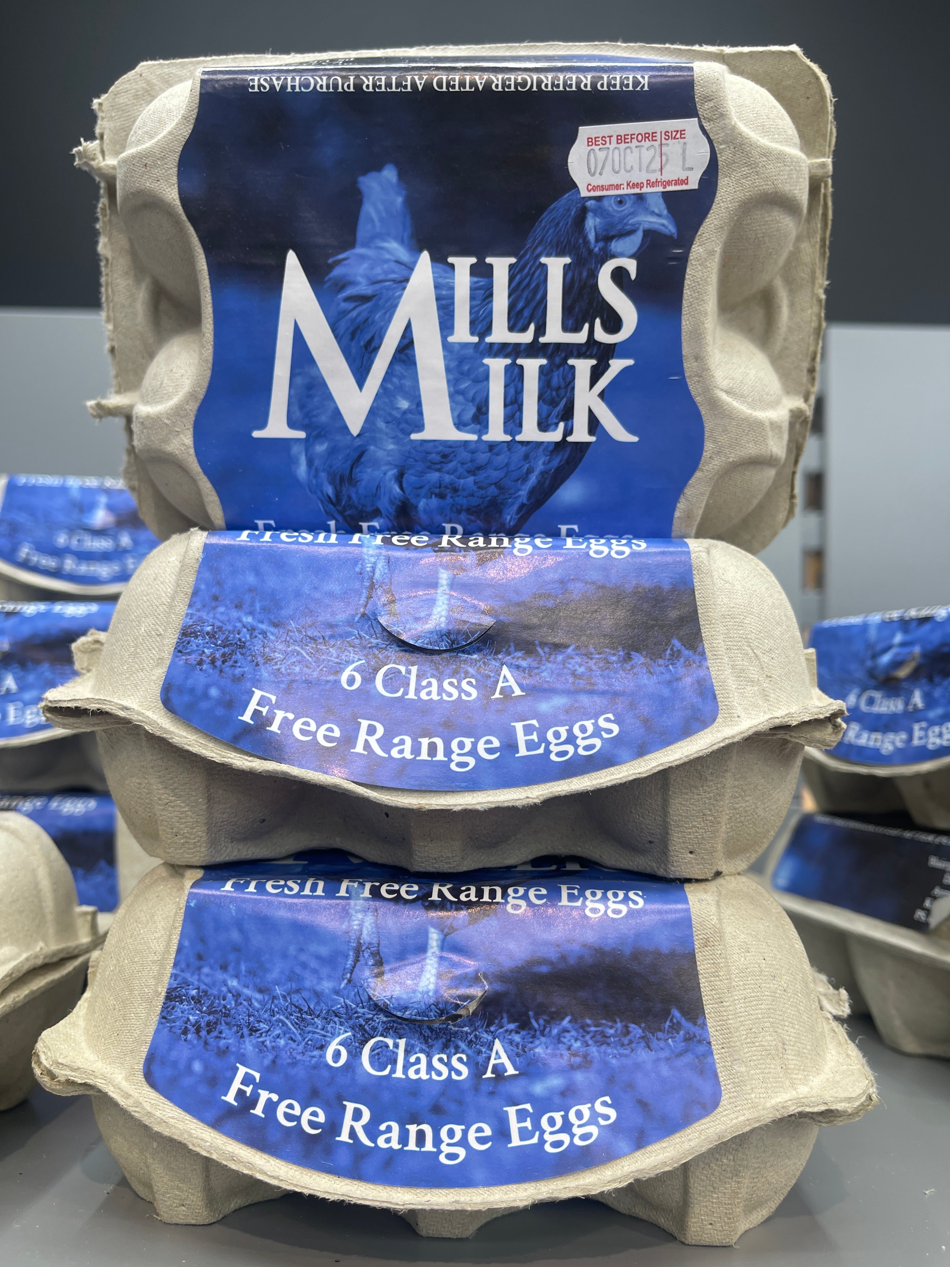 6 Class A Free Range Eggs