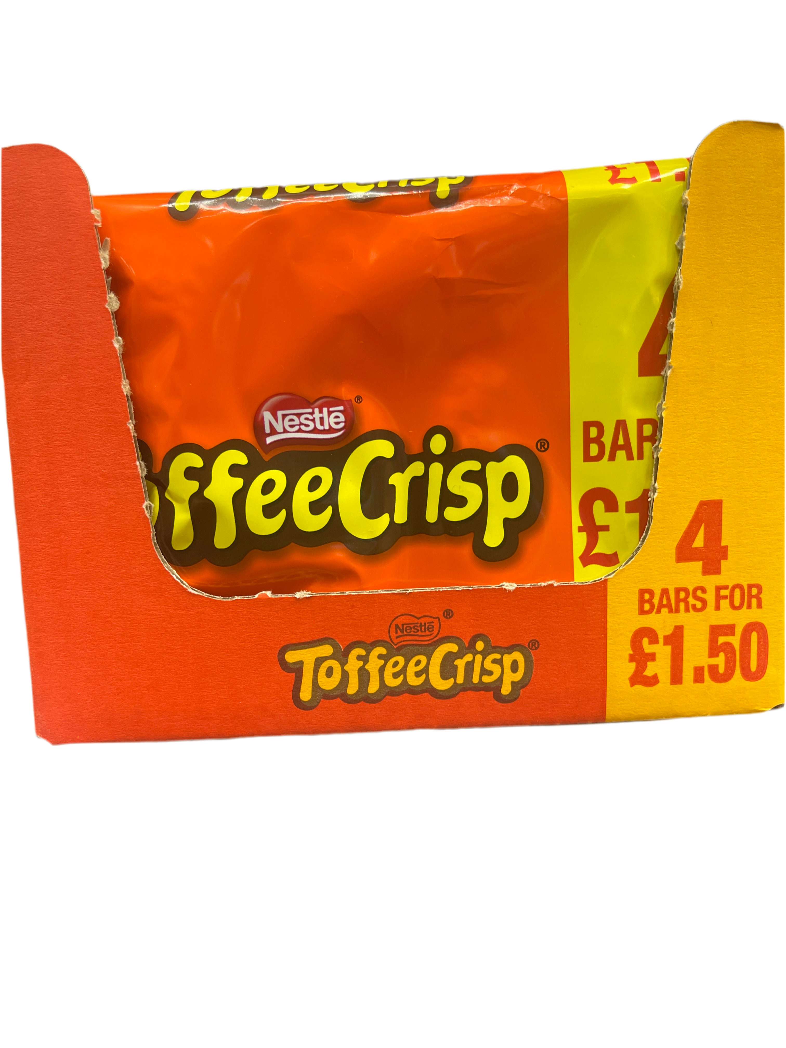 Toffee Crisp Milk Chocolate Bar Multipack 4 x 31g (124g)