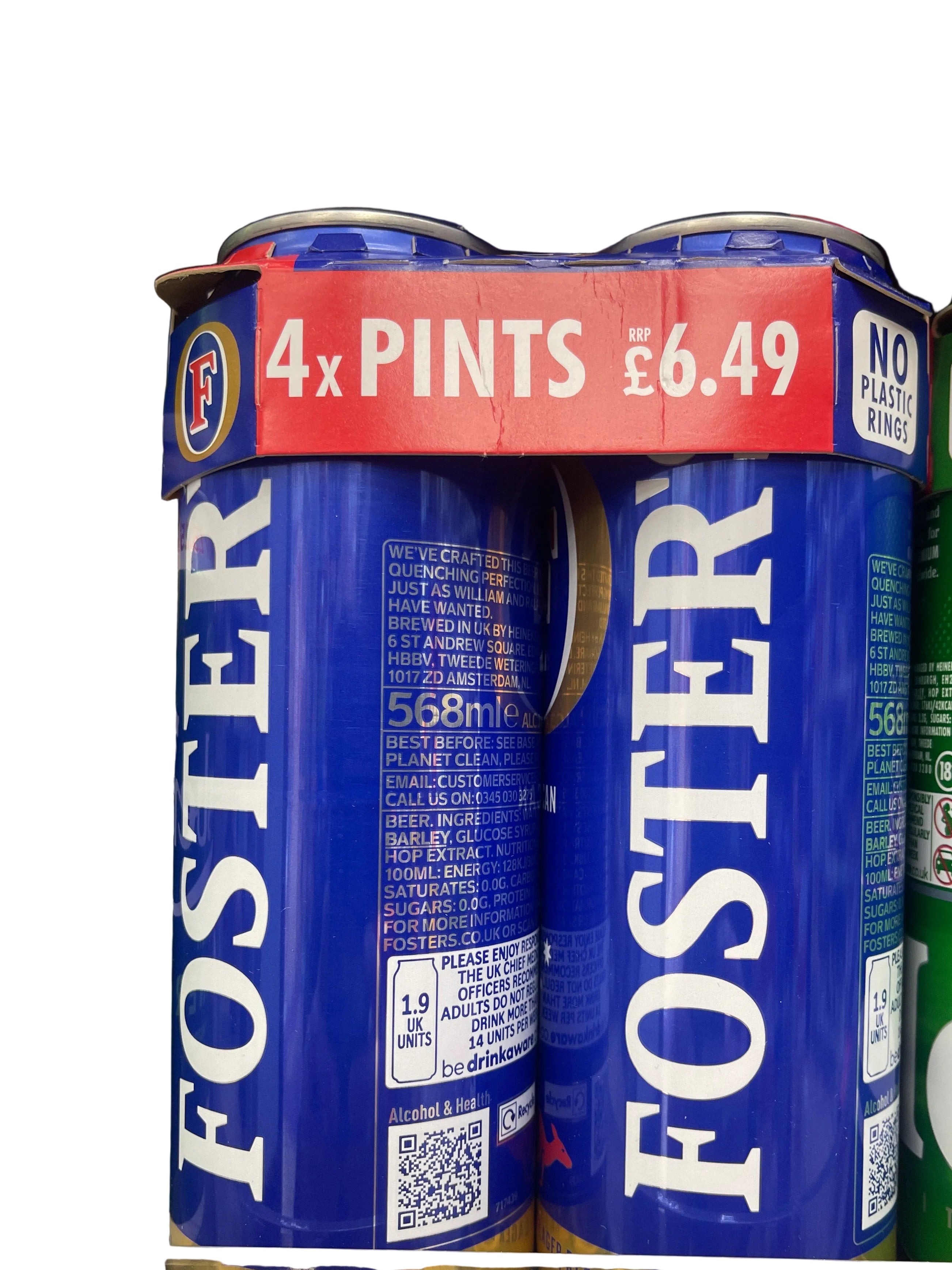 Foster's Lager Beer 4x568ml