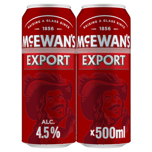 McEwan's Export Original Scottish Premium Beer 4 x 500ml Cans