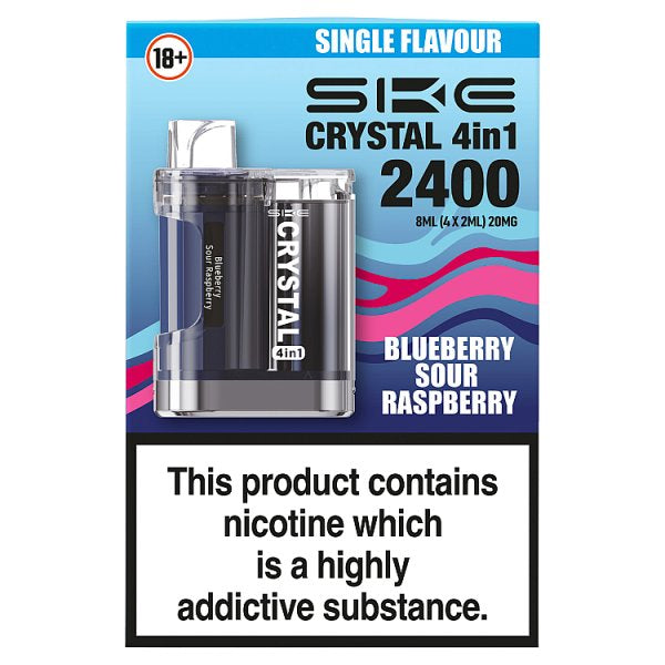 SKE Crystal 4in1 Blueberry Sour Raspberry 4 x 2ml (20mg)