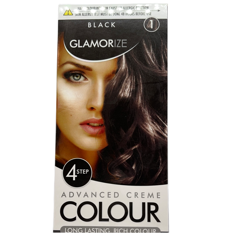 Glamorize Black Hair Dye 4 Step 40ml