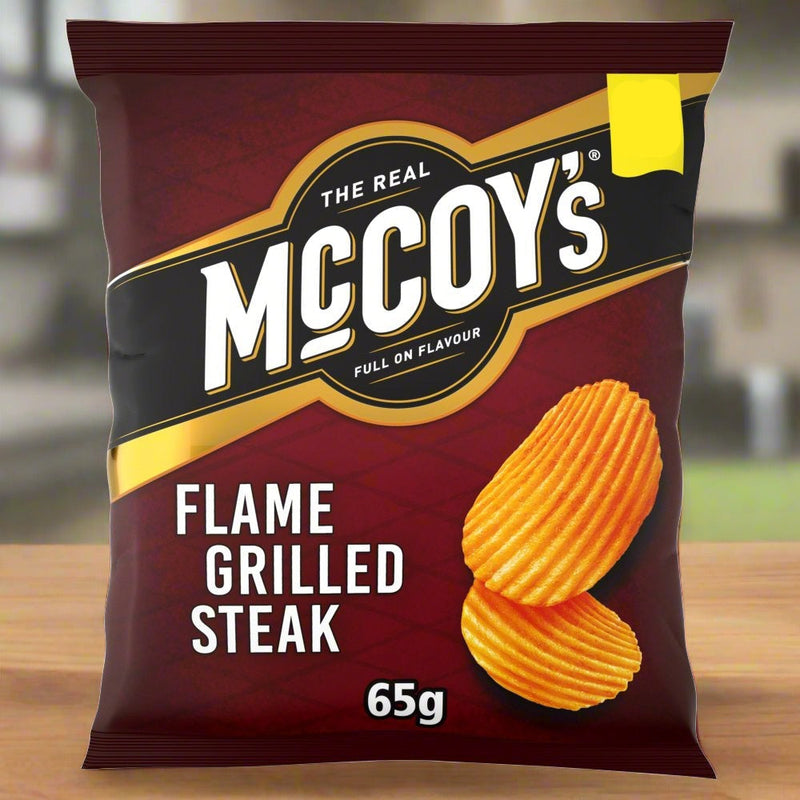 McCoy's Ridge Cut Flame Grilled Steak Flavour Potato Crisps 65g