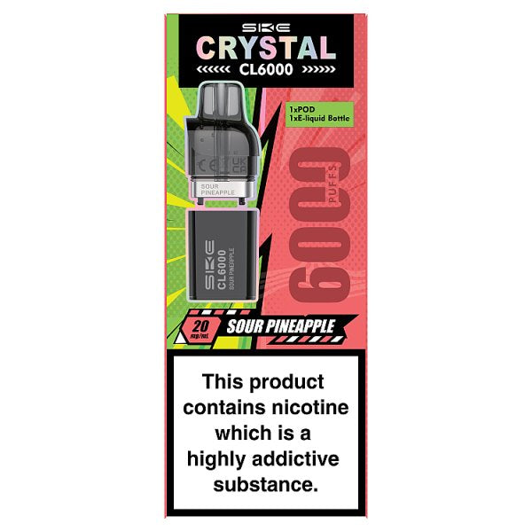 SKE Crystal CL6000 Sour Pineapple 20mg/ml