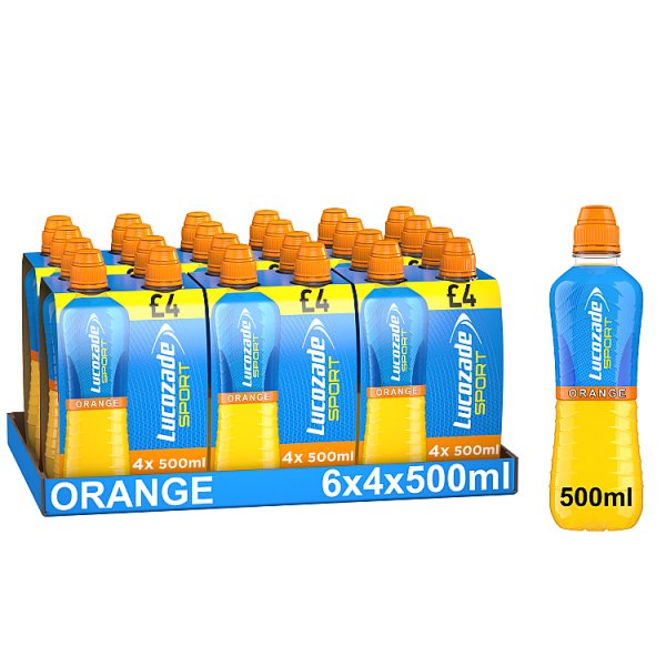 Lucozade Sport Drink Orange 4x500ml PMP £4