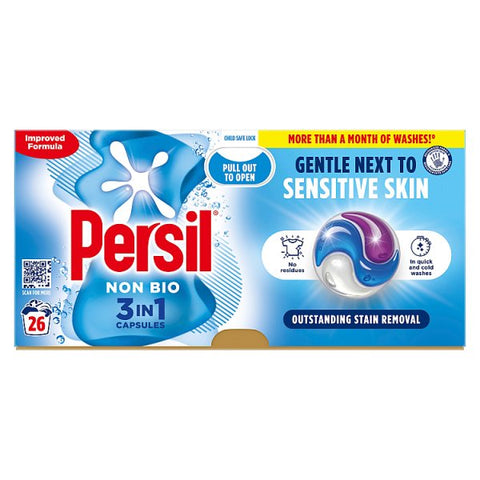 Persil 3 in 1 Washing Capsules Non Bio 26 washes