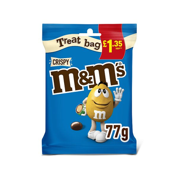 M&M's Crispy Milk Chocolate Bites Treat Bag 77g