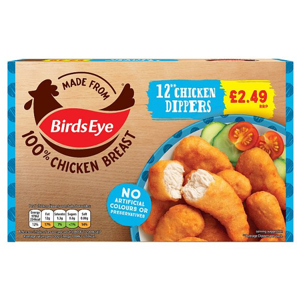 Birds Eye 12 Chicken Dippers 220g