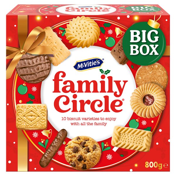 McVitie's Family Circle Biscuits Christmas Selection 800g