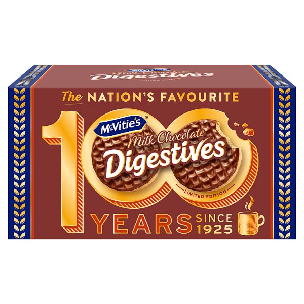 McVitie's Milk Chocolate Digestive Biscuits100-Year Limited Edition 200g Carton