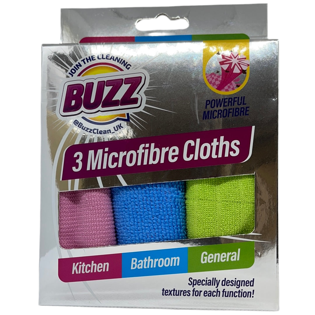 Buzz 3 Microfibre Cloths