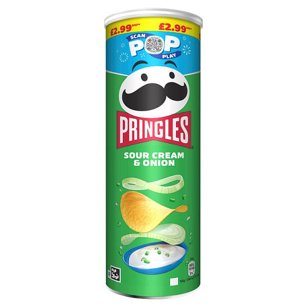 Pringles Sour Cream & Onion Crisps 165g