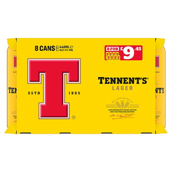 Tennent's Lager 8 x 440ml