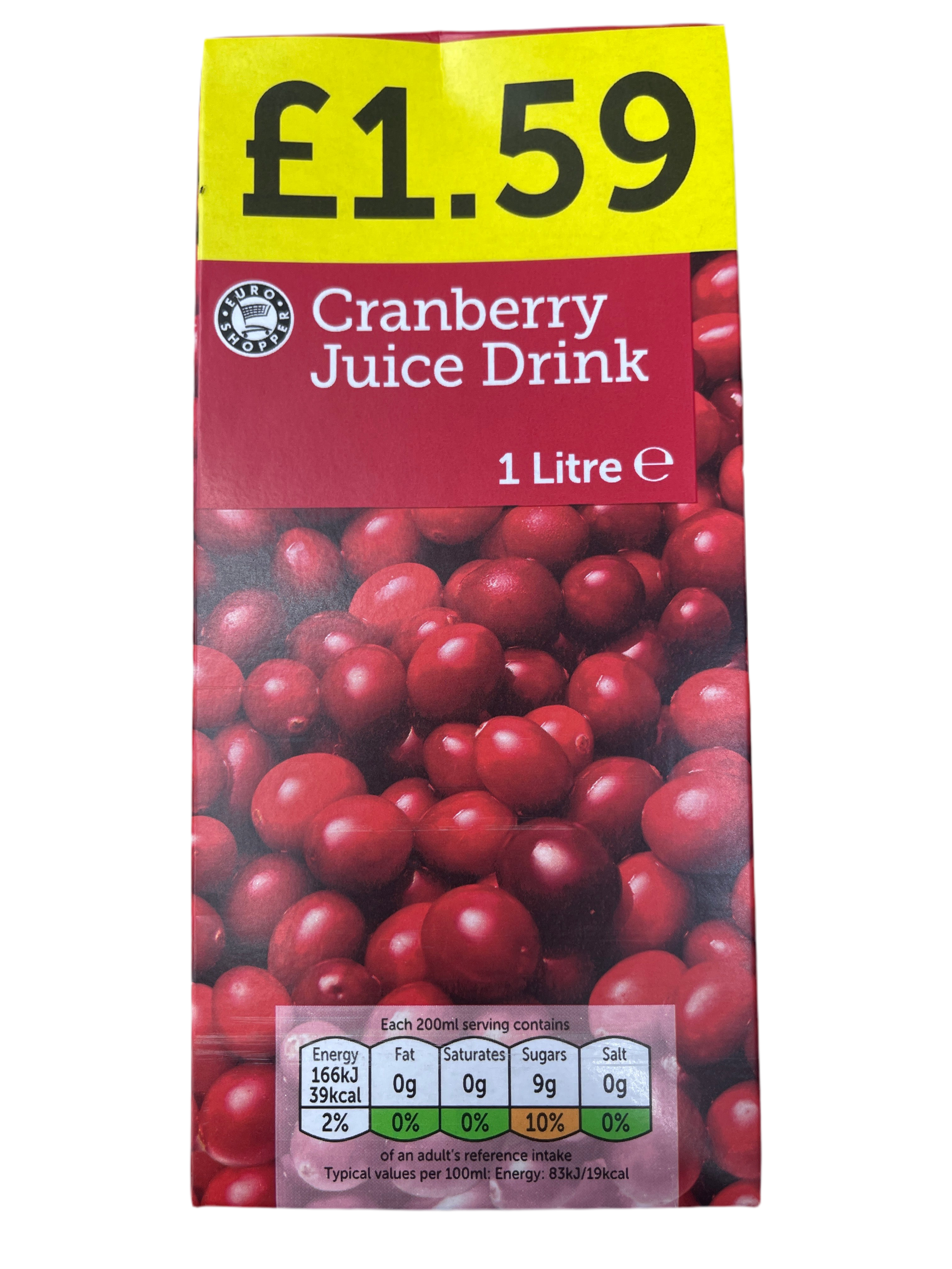 Cranberry juice drink 1Litre