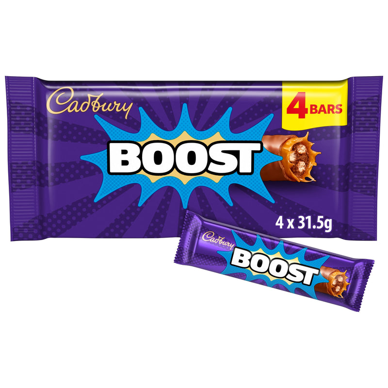 Cadbury Boost Chocolate Bar 4 Pack 126g