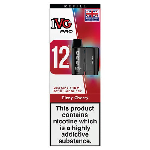 IVG Pro Refills Fizzy Cherry 12ml [Compliant vape ]